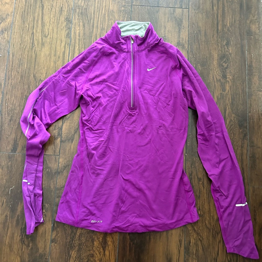 Nike dri fit pullover size small purple